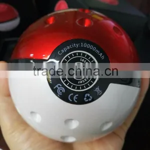 New Pokemon Go Plus Pokeball Power Bank 10000 MAh Portable Charge With Laser Projection Pikachu Powerbank thumbnail-3