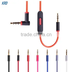 New Replacement Audio Cables For Beats Headphone Studio 2.0 Solo 2 Mixr With Mic For IPhone thumbnail-1