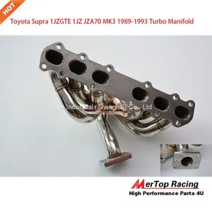 Mertop Top Mount T3 Turbo Manifold For Toyota Supra 1JZGTE 1JZ JZA70 MK3 1989-1993 thumbnail-3