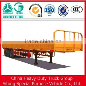 Cargo Lock Truck Side Wall Trailer for Transport Sand and Stone thumbnail-3