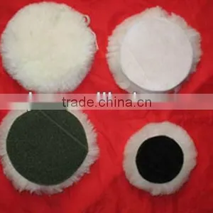 Natural Wool Pad/lambskin Wool Bonnet/wool Buffing Pad thumbnail-1