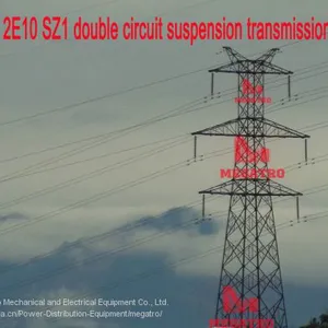 MEGATRO 220kV 2E10 SZ1 Double Circuit Suspension Transmission Tower thumbnail-1