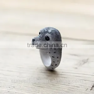 Cartoon Cute Animal Seal Jewelry Accessories Ring thumbnail-4