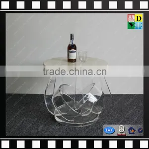 Clear Acrylic Leg Marble Center Table Customzied PMMA Coffee Side Table for Wholesale From China Manufacturer thumbnail-1