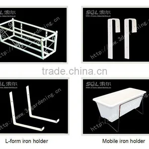White Rectangular Garden Plastic Pots for Balcony Decoration SL-X109 Box Planter thumbnail-6