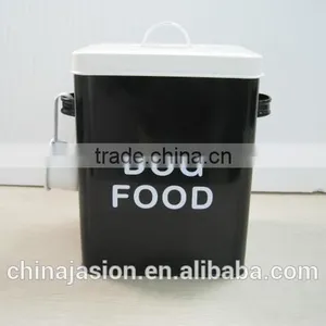 Colorful Airtight Storage Tin Metal Lanudry Canister With Spoon Lid Handle thumbnail-3