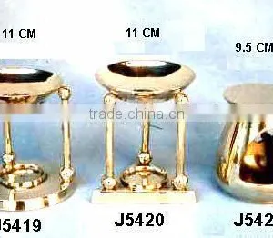 Aroma Brass Perfume Diffuser in Cast Brass and Mirror Polsih thumbnail-1