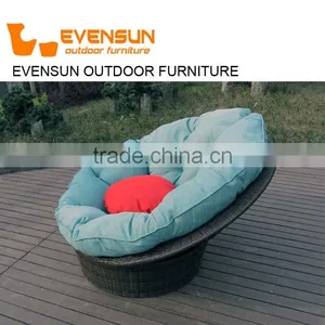 Patio Furniture Rattan Wicker Living Room Office Swivel Chair thumbnail-2