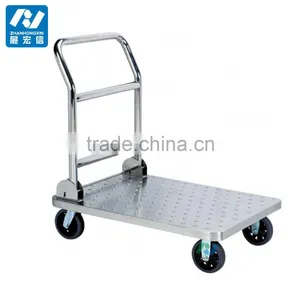 Airport Platform Trolley, Cheap Stainless Steel Folding Heavy Duty Platform Hand Truck thumbnail-1