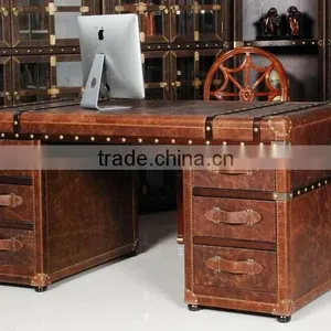 BISINI Office Furniture , Leather Office Desk, Study Room Desk, Office Furniture (BF08-0248) thumbnail-1