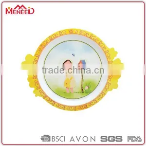 Baby Safety Princess Cute Melamine Food Material Children Cartoon Plastic Plate thumbnail-1