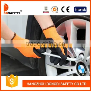 DDSAFETY Working Gloves Latex Coated Polyester Nylon Knitted Finger Gloves thumbnail-1