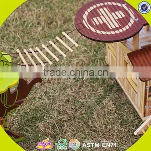 2017 New Products Indoor Children Toys Wooden Treehouse Dollhouse W03B059 thumbnail-5