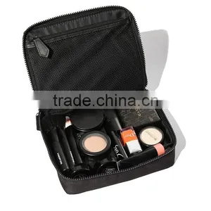 Black pu Leather Designer Makeup Bag With Professional thumbnail-6