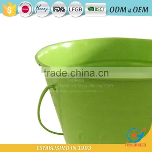 Garden Iron and Zinc Powder Coated Galvanized Flower Bucket Metal Bucket Plant Pots thumbnail-2