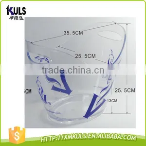 8 L Clear Acrylic Champagne Beer Bar Plastic Ice Bucket thumbnail-3