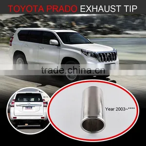 Auto Tuning Stainless Muffler Tip in Exhaust Pipe for TOYOTA PRADO thumbnail-1