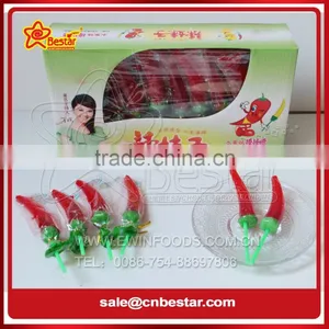 Fruity Flavor Pepper Shape Sweet Hard Lollipop thumbnail-1