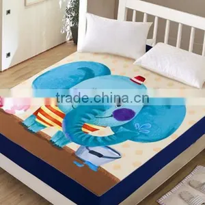 100% Cotton Cartoon Printing Super Soft Baby Crib Fitted Sheet thumbnail-2