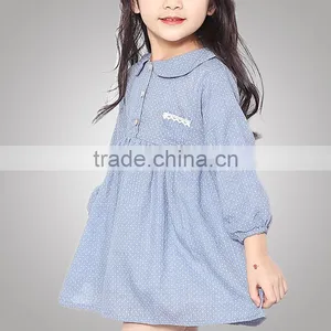 Eco-Friendly Autumn Fashion Clothing Novelty Style Little Girl Dress Cotton For Party thumbnail-5