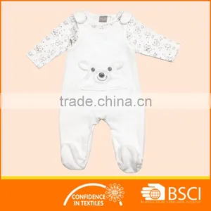 Winter Romper White 2 Piece Baby Romper Suit thumbnail-3