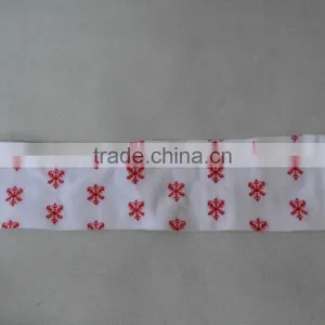 Red Snowflake Pattern Socks Kids Leg Warmers thumbnail-1