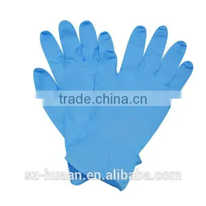 Soft Blue Nitrile Glove With Rubber Lining thumbnail-1