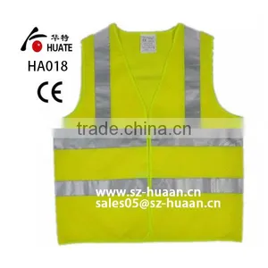 HA-018 Green Basic Safety Vest With Reflective Tape thumbnail-1