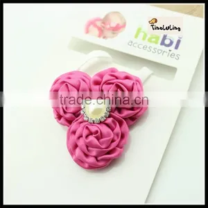Three Flowers Peral Headwear Christmas Headband Latest Hairband Designs TLLC-48 36 cm thumbnail-4