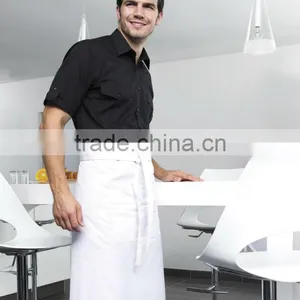 Men's White Mircofiber Kitchen Apron thumbnail-1