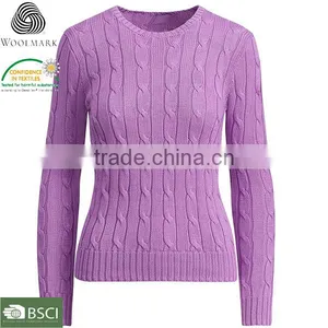 Custom Design Wool Women Pullover Sweater thumbnail-1