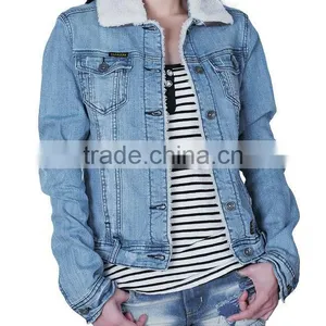 High Quality Fashion Impeccable Fit Women Denim Jackets thumbnail-1