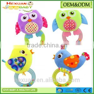 New High Quality Baby Wrist Rattle Toy Plush Hand Bell Ring For Infant thumbnail-1