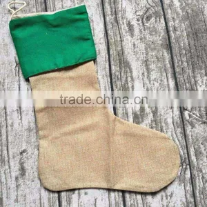 Burlap Christmas Stockings Christmas Gift Bag Christmas Tree Decoration Socks Linen thumbnail-2