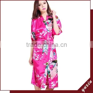 Bridal Silk Bath Robe Custom Made Women Robe Long Nightgown 0609009 thumbnail-1