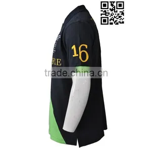 BSCI Garment Industry High Quality Two Color Golf Polo Shirt thumbnail-4