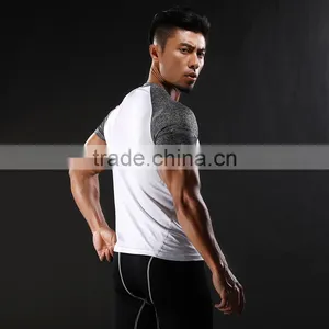 Custom Yoga Sports Wear Training Round Neck PlainT-Shirt For Men Fitness T Shirt thumbnail-2