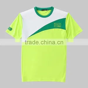 Newest Fashion Color Block Design Men's Cool Dry T-shirts thumbnail-3