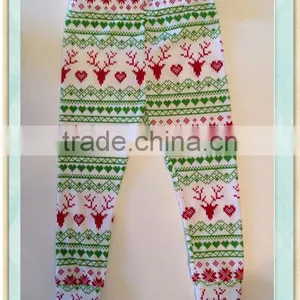 Baby Girls Toddler Christmas Leggings Reindeer Snowflake Deer Leggings Pants Trousers thumbnail-3