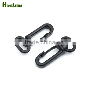 B1306-13mm Black POM Plastic Spring Snap Clip Hooks Carabiner Paracord Strap Hooks Rotary Hooks Swivel Snap Hook thumbnail-4