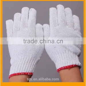 White Knitted Cotton Gloves thumbnail-1