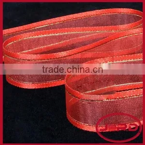Red Organza Ribbon thumbnail-1