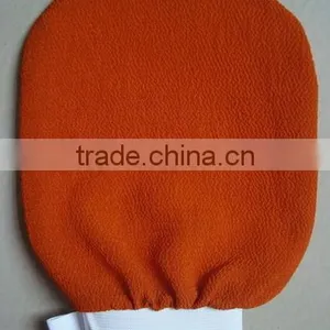 High Quality 150D Gsm140 100% Viscose Moroccan SPA Gloves With High Elastic Band Factory Price thumbnail-2
