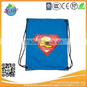 Nylon Super Man Logo Drawstring Sport Backpack thumbnail-1