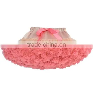 Top Quality Fancy Mini Lovely Skirt Baby Tutu Cake Smash Design Colorful Lace Chiffon Baby Girls Petti Skirts thumbnail-4