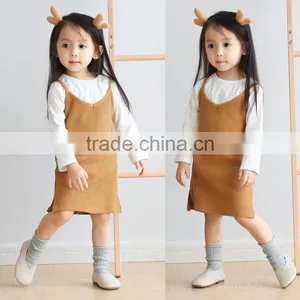 B41005A Children's Spring Autumn Sleeveless Strap Dress thumbnail-1