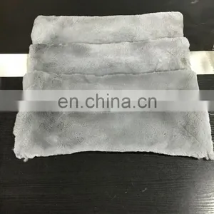 Wholesale Price Rex Rabbit Head Fur Pillow Real Fur Pillow Cover Throw Pillowcase Cushion Covers thumbnail-6