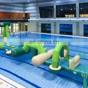 HI Crazy Pool Games Giant Inflatable Water Park Slides for Sale thumbnail-3