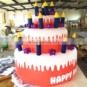 Hot Sale Customized Giant Inflatable Birthday Cake Model/inflatable Replica for Inflatable Advertising Hot s thumbnail-3