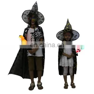 Wonderful Kids Halloween Costume Set 4 Pcs Halloween Decoration Cloak Hat Music Stick With Flashlight Face Color thumbnail-2
